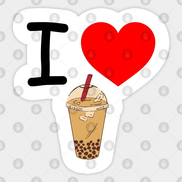 I Heart Boba Sticker by EmoteYourself